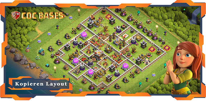Beste Farmen Basis RH11 met Link, Hybrid, Anti Alles layout - Clash of Clans (127)