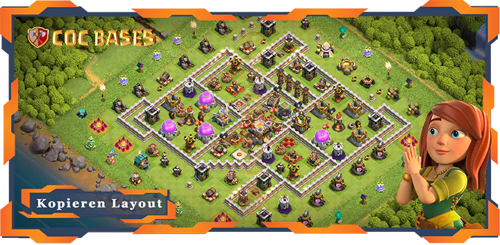 Beste Farmen Basis RH11 met Link, Hybrid, Anti Alles layout - Clash of Clans (98)