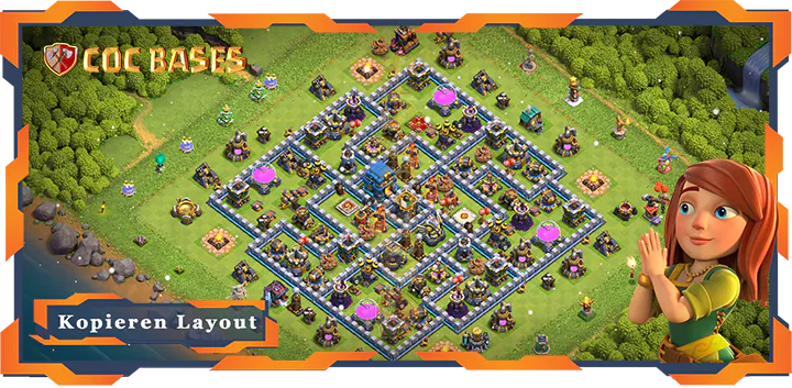 Beste Farmen Basis RH12 met Link, Anti Alles, Hybrid layout - Clash of Clans (131)