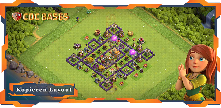 Beste Farmen Basis RH7 met Link, Anti 2 Stern, Hybrid Layout - Clash of Clans (127) 3 Beste Farmen Basis RH7 met Link, Anti 2 Stern, Hybrid Layout - Clash of Clans (127)