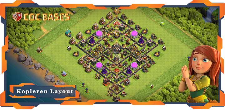 Beste Farmen Basis RH9 met Link, Anti 3 Stern, Anti Alles layout - Clash of Clans (139) 6 Beste Farmen Basis RH9 met Link, Anti 3 Stern, Anti Alles layout - Clash of Clans (139)