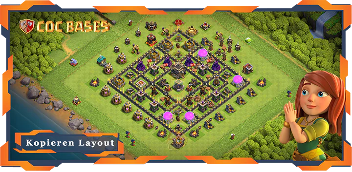 Beste Farmen Basis RH9 met Link - Clash of Clans (147)