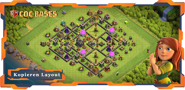 Beste Farmen Basis RH9 met Link, Hybrid, Anti Alles layout - Clash of Clan (141) 4 Beste Farmen Basis RH9 met Link, Hybrid, Anti Alles layout - Clash of Clan (141)