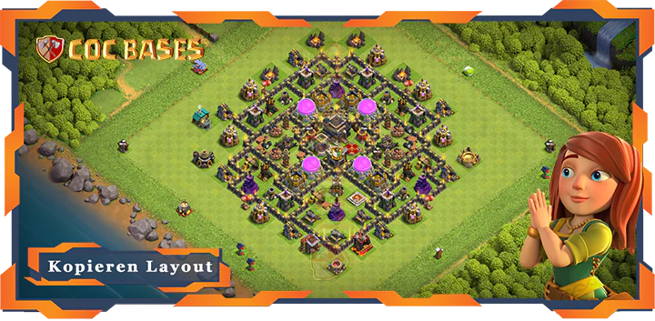 Beste Farmen Basis RH9 met Link, Hybrid, Anti Alles layout - Clash of Clans (134) 11 Beste Farmen Basis RH9 met Link, Hybrid, Anti Alles layout - Clash of Clans (134)