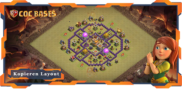 Beste Krieg Basis RH7 met Link, Anti 2 Stern, Anti Alles Layout - Clash of Clans (91) 12 Beste Krieg Basis RH7 met Link, Anti 2 Stern, Anti Alles Layout - Clash of Clans (91)