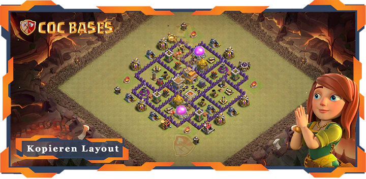 Beste Krieg Basis RH7 met Link, Anti 2 Stern, Hybrid Layout - Clash of Clans (121) 9 Beste Krieg Basis RH7 met Link, Anti 2 Stern, Hybrid Layout - Clash of Clans (121)