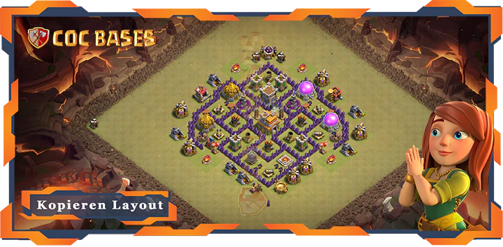 Beste Krieg Basis RH7 met Link, Anti 3 Stern, Anti Alles Layout - Clash of Clans (96) 7 Beste Krieg Basis RH7 met Link, Anti 3 Stern, Anti Alles Layout - Clash of Clans (96)