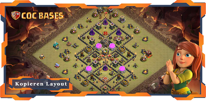 Beste Krieg Basis RH9 met Link, Anti 3 Stern, Anti Alles layout - Clash of Clans (136) 9 Beste Krieg Basis RH9 met Link, Anti 3 Stern, Anti Alles layout - Clash of Clans (136)