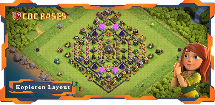 Beste Krieg Basis RH9 met Link, Anti 3 Stern, Anti Alles layout - Clash of Clans (143) 2 Beste Krieg Basis RH9 met Link, Anti 3 Stern, Anti Alles layout - Clash of Clans (143)