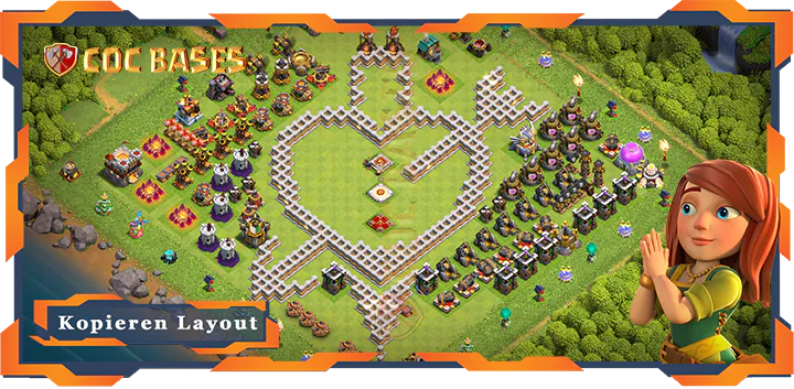 Beste Troll Basis RH11 met Link, Spaß layout - Clash of Clans (107)
