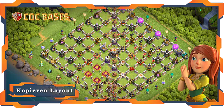 Beste Troll Basis RH11 met Link, Spaß layout - Clash of Clans (134)
