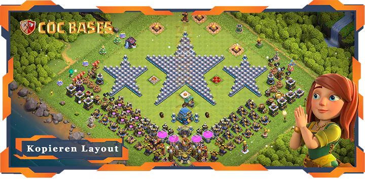 Beste Troll Basis RH12 met Link, Spaß layout - Clash of Clans (119)
