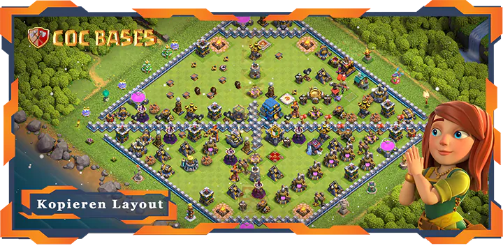 Beste Troll Basis RH12 met Link, Spaß layout - Clash of Clans (146)