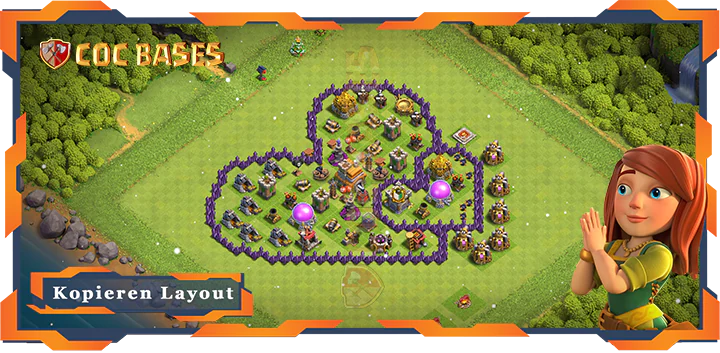 Beste Troll Basis RH7 met Link, Spaß Layout - Clash of Clans (128) 2 Beste Troll Basis RH7 met Link, Spaß Layout - Clash of Clans (128)