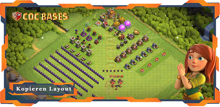 Beste Troll Basis RH7 met Link, Spaß Layout - Clash of Clans (142)