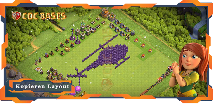 Beste TrollSpaß Basis RH7 met Link - Clash of Clans (118)