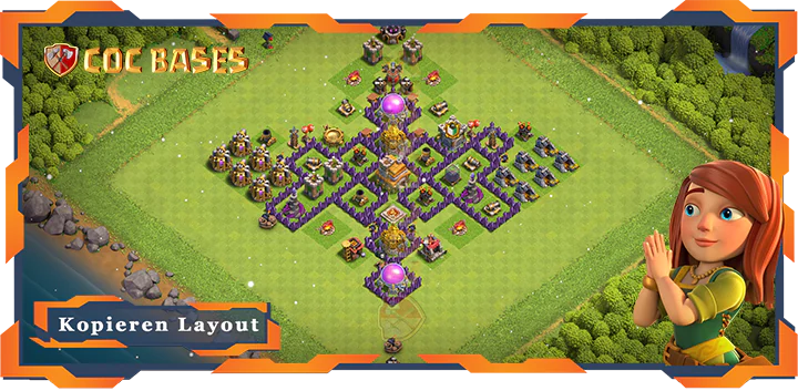 Beste TrollSpaß Basis RH7 met Link, Spaß Layout - Clash of Clans (112)