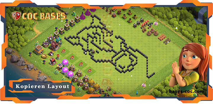 Beste TrollSpaß Basis RH8 max level met Link - Clash of Clans (138)