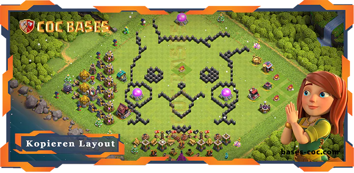 Beste TrollSpaß Basis RH8 max level met Link - Clash of Clans (142)