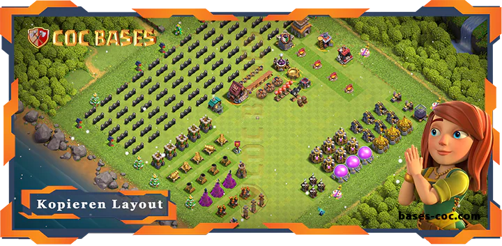 Beste TrollSpaß Basis RH8 max level met Link, Spaß layout - Clash of Clans (135)