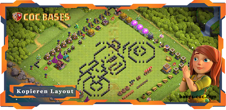 Beste TrollSpaß Basis RH8 met Link - Clash of Clans (149)