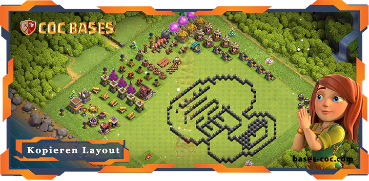 Beste TrollSpaß Basis RH8 met Link, Spaß layout - Clash of Clans (130)