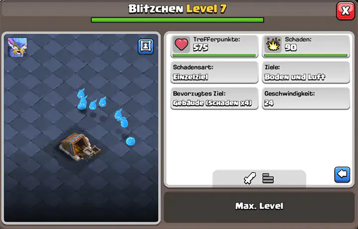 Mini-Spotlight-evenement mei 2025 - Clash of Clans 45 Blitzchen level 7