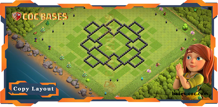 Town Hall 8 Base#155