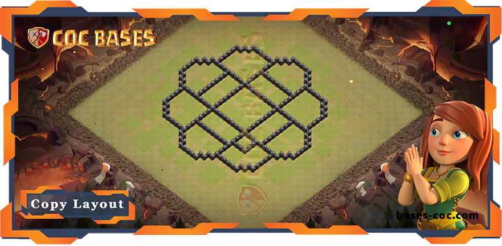 Town Hall 8 Base#159