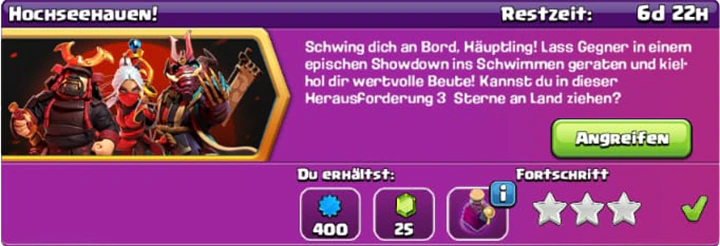 HOCHSeeHaven! Herausforderung - completed