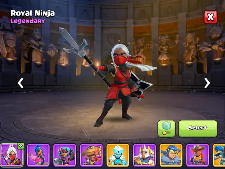 Clash of Clans May Season 2025 – Battle for the High Seas 51 Royal Ninja skin - Skin for Royal Champion