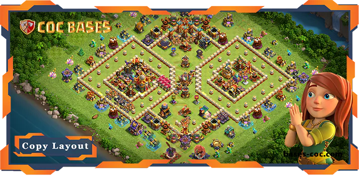 Top Anti 3 Star Base TH16 with Link, Anti Everything Layout - Clash of Clans (87)