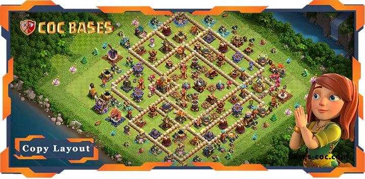 Top Base TH16 with Link, Anti 3 Star Layout - Clash of Clans (114)