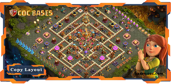 Top Base TH16 with Link, WarCWL, Anti 3 Star Layout - Clash of Clans (78)