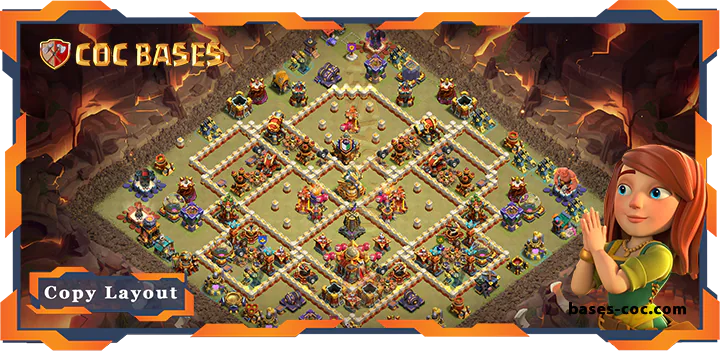 Top Defence Base TH16 with Link, WarCWL, Anti Everything Layout - Clash of Clans (119)