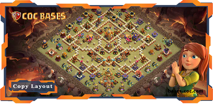 Top Defence Base TH16 with Link, WarCWL, Anti Everything Layout - Clash of Clans (120)