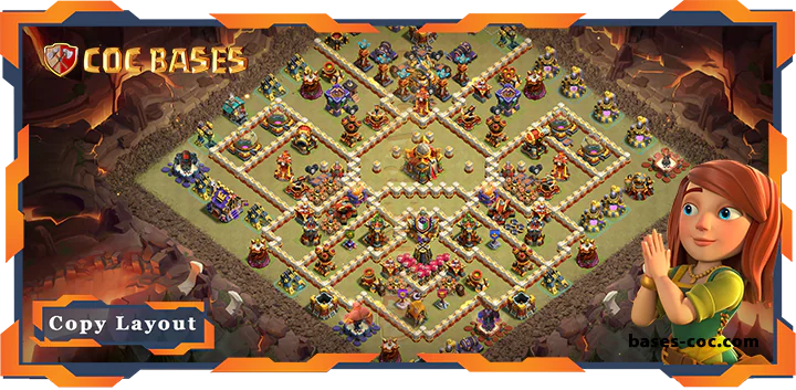 Top Defence Base TH16 with Link, WarCWL, Anti Everything Layout - Clash of Clans (99)