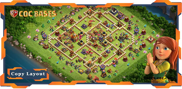Top Farming Base TH16 with Link, Anti 3 Star, Anti Everything Layout - Clash of Clans (117)