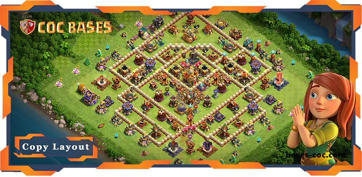 Top Farming Base TH16 with Link, Anti 3 Star Layout - Clash of Clans (86