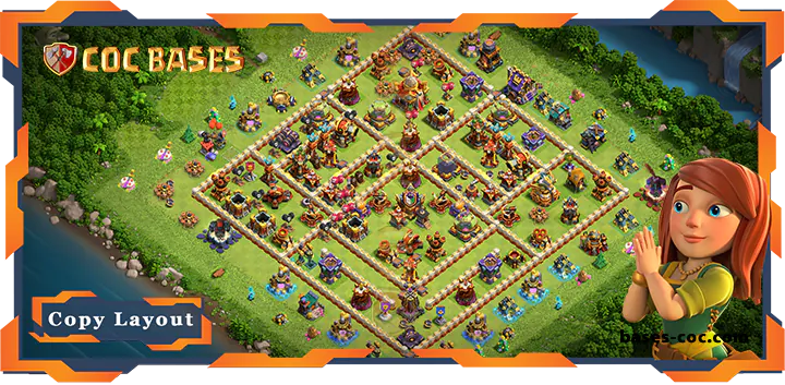 Top Farming Base TH16 with Link, Anti Star Layout - Clash of Clans (98)