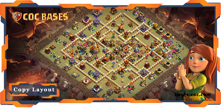Top War Base TH16 with Link, Anti 2 Star, Anti AirElectro Dragon Layout - Clash of Clans (116)