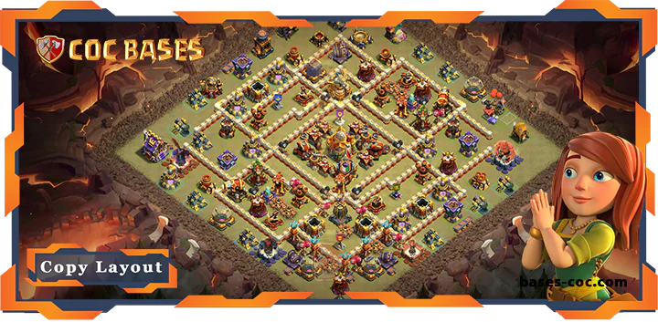 Top War Base TH16 with Link, Anti 2 Star, Anti AirElectro Dragon Layout - Clash of Clans (88)