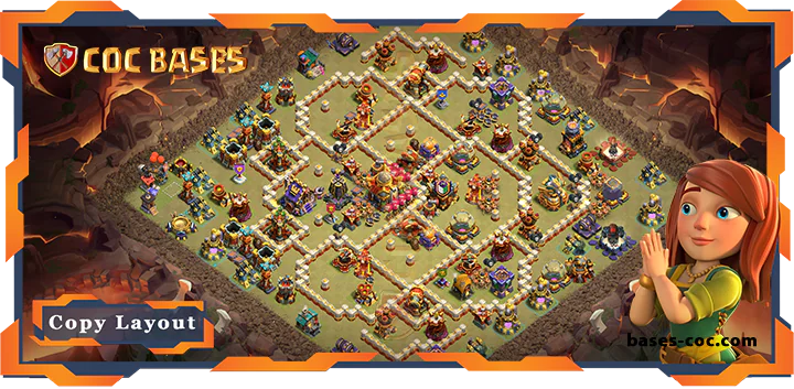 Top War Base TH16 with Link, Anti Everything, Defence Laypout - Clash of Clans (112)