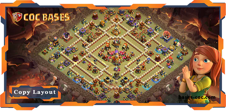 Top War Base TH16 with Link, Leagend League, Anti 2 Star Layout - Clash of Clans (91)