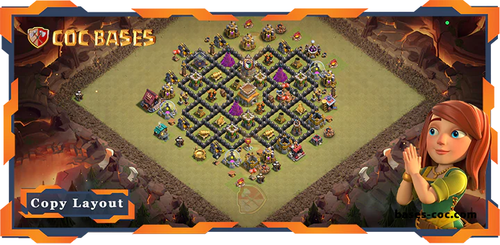Top War Base TH8 with Link, Anti 2 Stars, Anti Everything Layout - Clash of Clans (156) 2 Top War Base TH8 with Link, Anti 2 Stars, Anti Everything Layout - Clash of Clans (156)