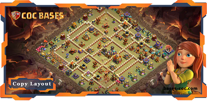 Top War BaseTH16 with Link, Defence, Anti Everything Layout - Clash of Clans (101)
