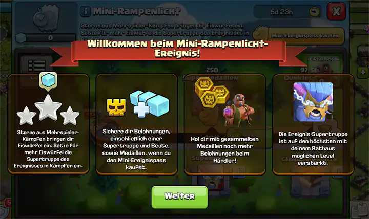 Mini-Spotlight-evenement mei 2025 - Clash of Clans 2 Welcome to Mini Spotlight evenement