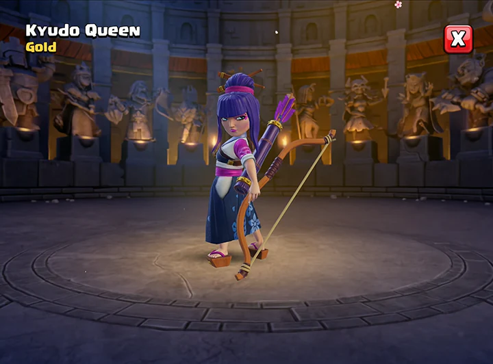 Clash of Clans May Season 2025 – Battle for the High Seas 52 kyudo queen skin - Skin for Archer Queen