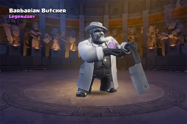 Clash of Clans June Season 2025 – Dark Days 54 Barbarian Butcher - Barbarian King Legend Hero Skin for Season June 2025