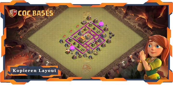 Beste Basis RH6 mit Link, Krieg.CKL, Anti 3 Stern Layout - Clash of Clans (118)